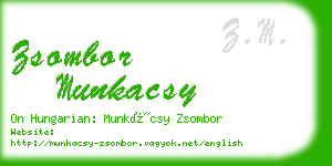 zsombor munkacsy business card